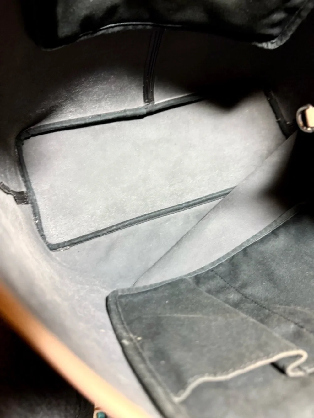 Coach Peyton Signature Tote in Black Canvas and Leather Tan Accents